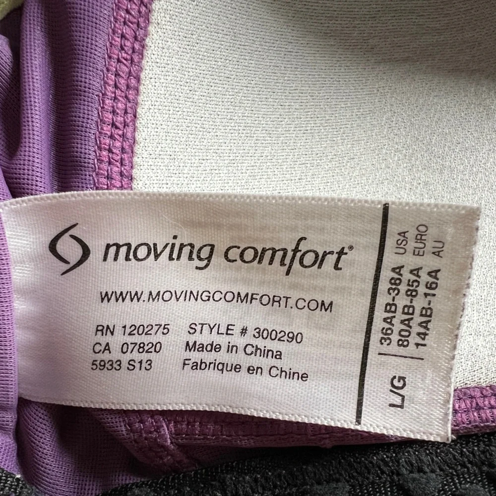 Brooks Moving Comfort Vixen Shimmer Sports Bra, L - Picture 9 of 12